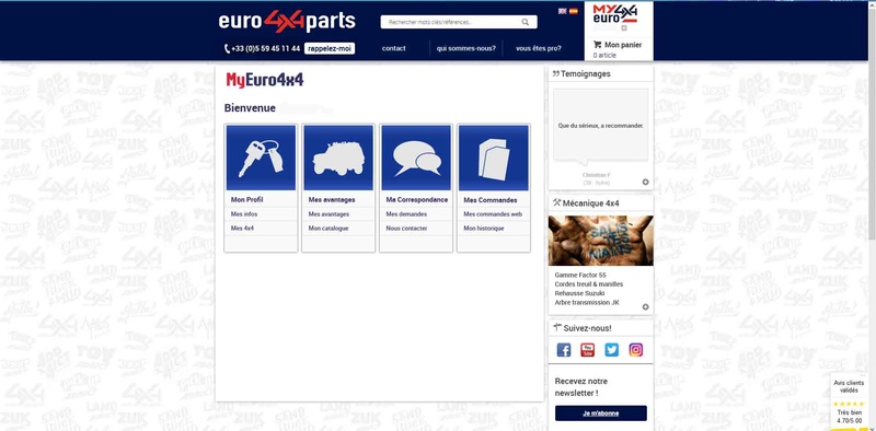 comment avoir le code avantage euro4x4 110