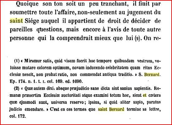 L'Immaculé conception selon Saint Bonaventure et Saint Bernard B0410