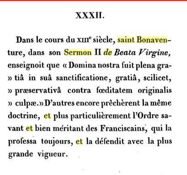 L'Immaculé conception selon Saint Bonaventure et Saint Bernard Bona10