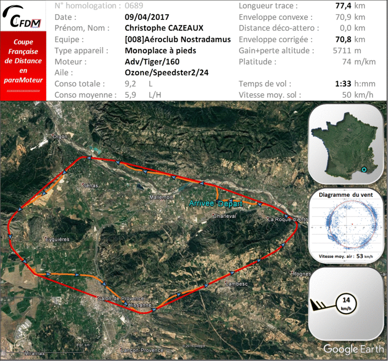 0689 - 09/04/17 - Christophe CAZEAUX - 70,8 km - homologué 22_fi343