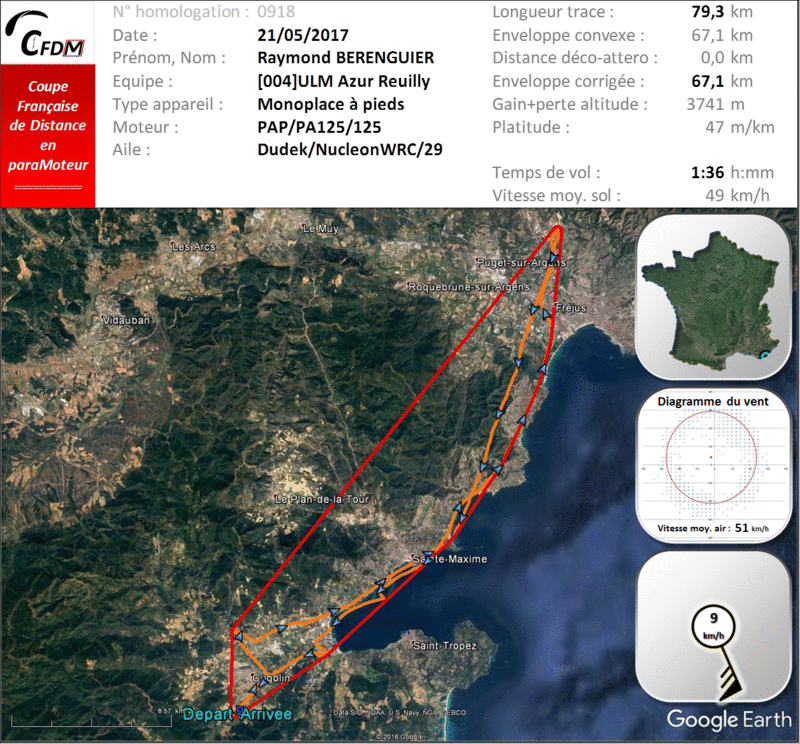 0918 - 21/05/17 - Raymond BERENGUIER - 67,1 km - homologué 22_fi594