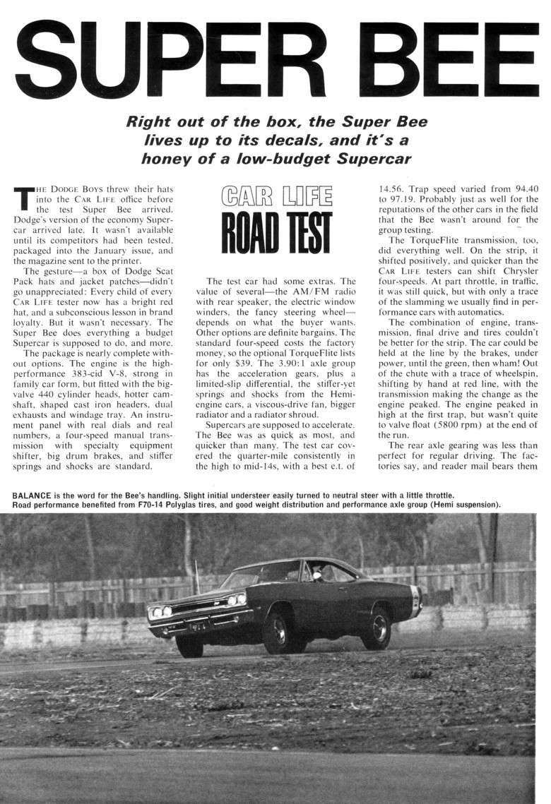vieux road test - Vieux road test de magazine - Page 2 1969a10