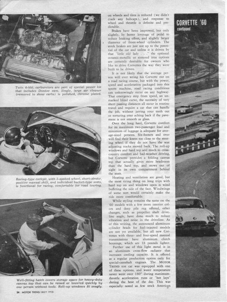 vieux road test - Vieux road test de magazine - Page 6 Corvet12