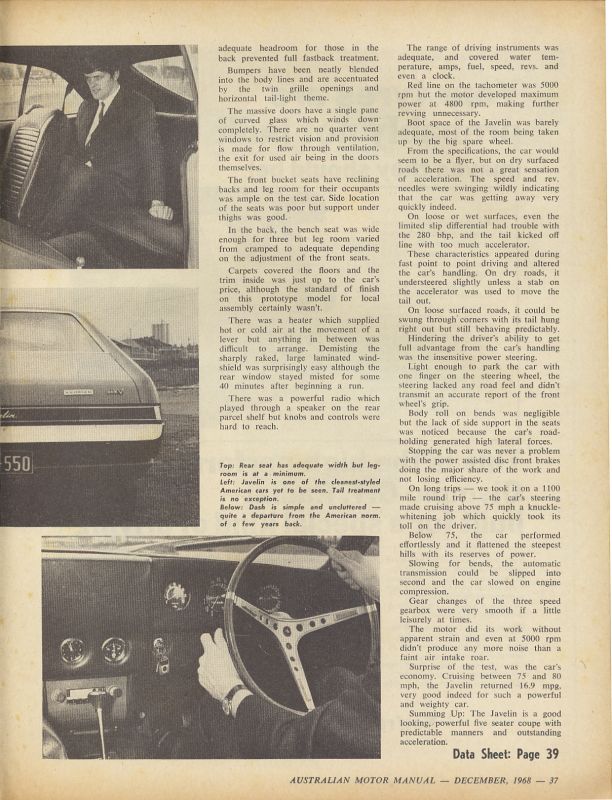 Vieux road test de magazine - Page 4 Dec19611