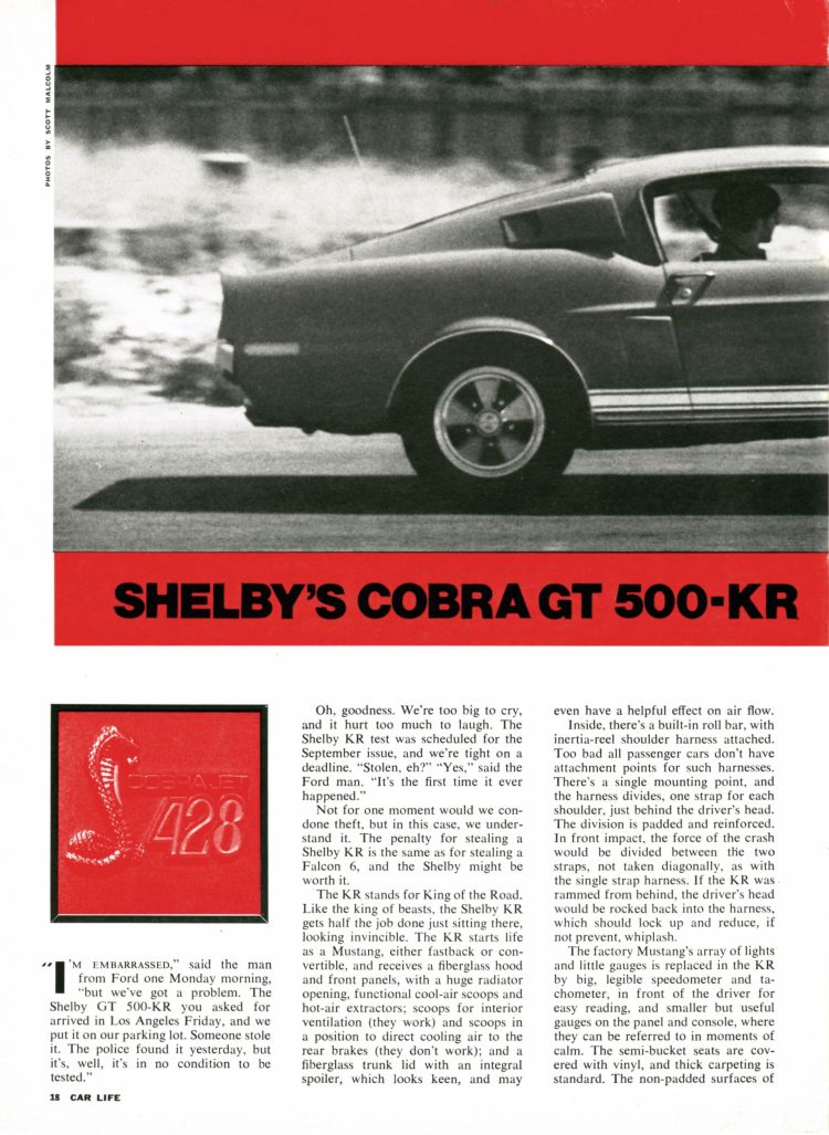 Vieux road test de magazine - Page 5 Shelby10