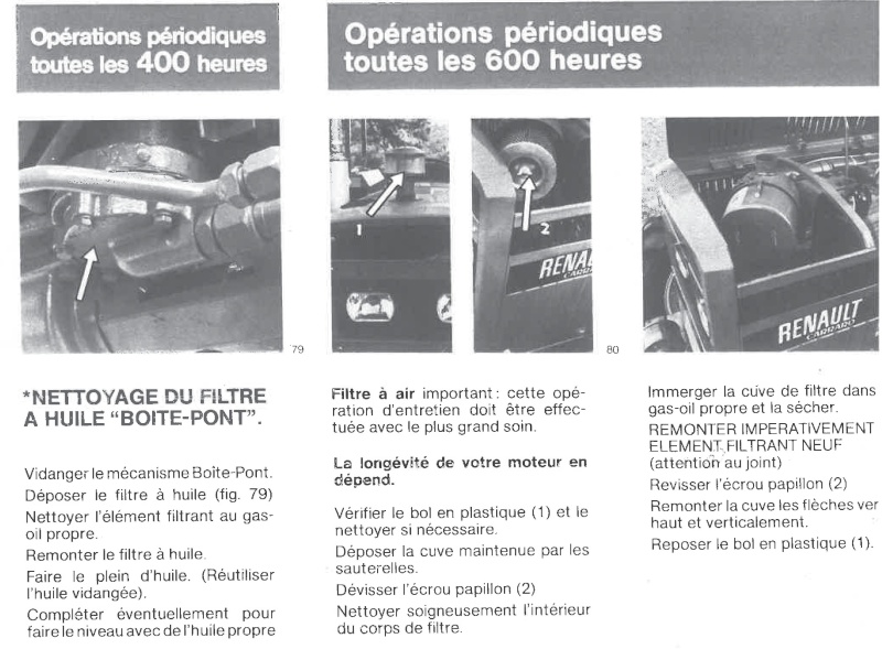 quelle huile pour la boite pont arrière du Renault 571-4 et huile moteur? Renaul16
