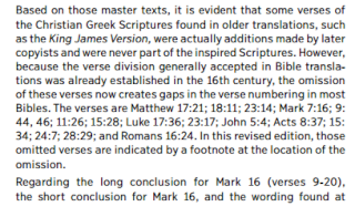 Versets douteux ou rajouter dans la bible. Conclu10