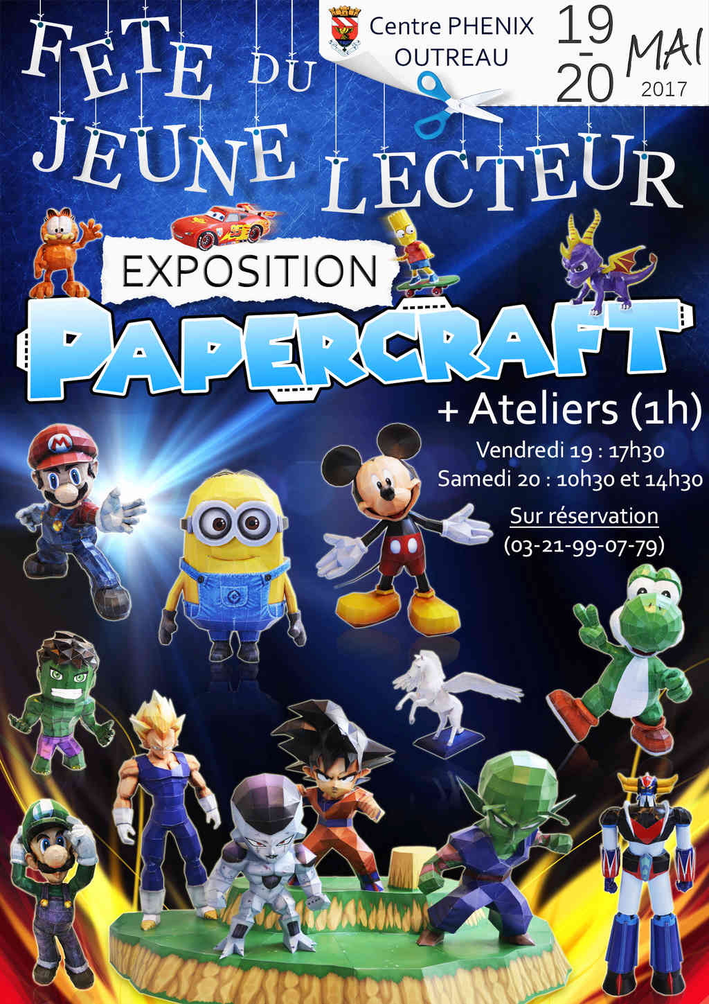 Exposition Papercraft Pas-de-Calais Affich12