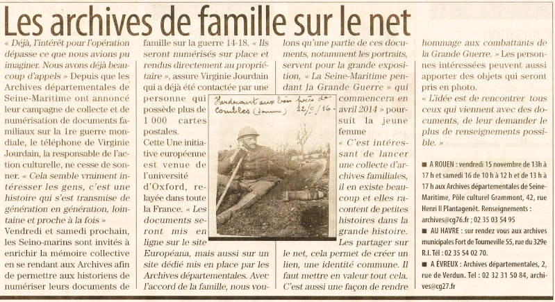 archives - Les archives de famille sur le net ! 2013-124