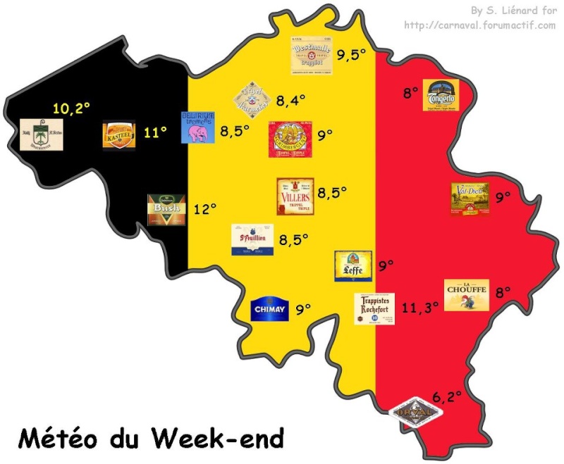 la méteo en Belgique Meteob10