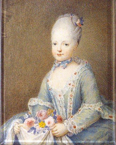 Marie-Antoinette enfant, par Johann Christoph von Reinsperger Maenfa10