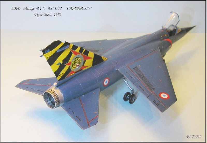 DASSAULT MIRAGE FI C Escadrille E/C 1/12 CAMBRESIS TIGER MEET 1979 Réf 80318 P1010087