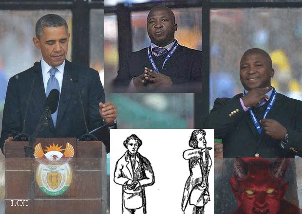 FUNERAL MANDELA Y UN SATÁNICO INTÉRPRETE Nma10
