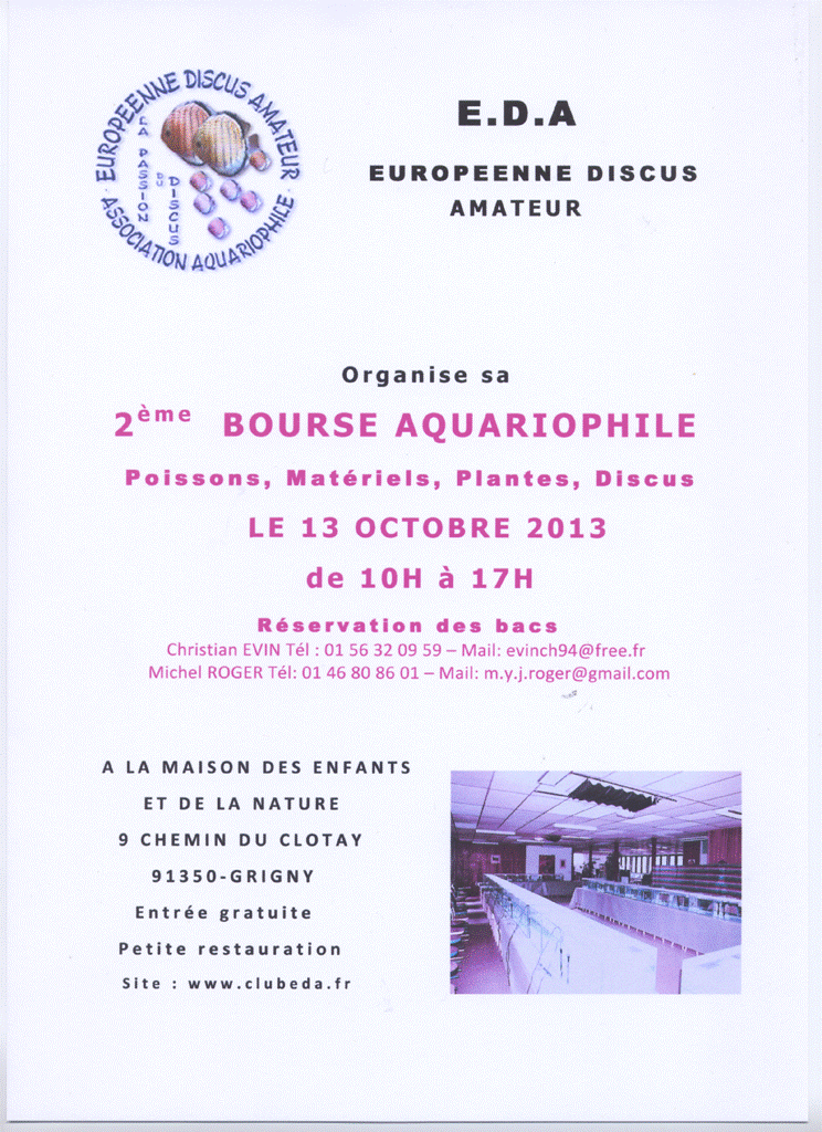 13 Octobre 2013 • Bourse Européenne Discus Amateur Affich10