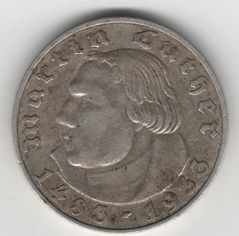 2 Reichsmark. Alemania - Tercer Reich. 1933 Img20012