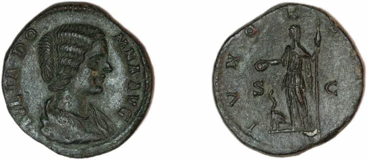Sesterce hybride de Septime Sévère : officiel ou irrégulier Julia_14