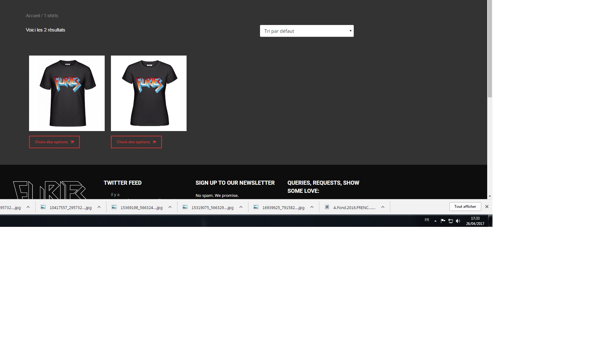 Patch et Tee-Shirt de FURIES ... Sans_t29