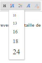 Taille de police de caractère sur le forum Taille10