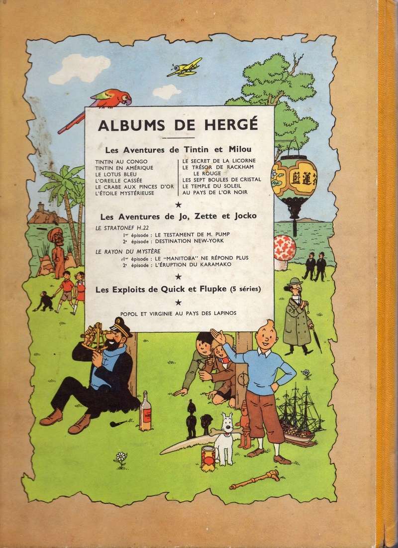La grande histoire des aventures de Tintin. - Page 19 2plat_28