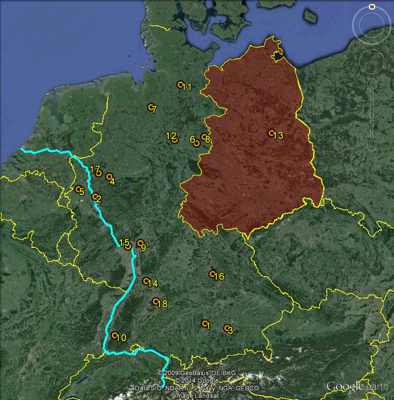 Petite géographie du football européen (championnat 2013-2014... et suivants) Bundes14