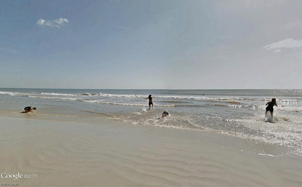 STREET VIEW : course de relais sur la plage d'Atlantic Beach en Floride Relais13