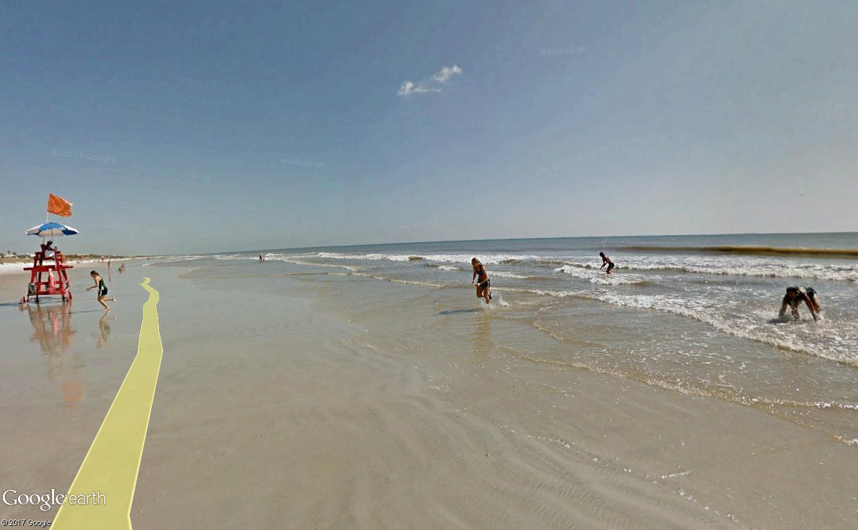 STREET VIEW : course de relais sur la plage d'Atlantic Beach en Floride Relais15