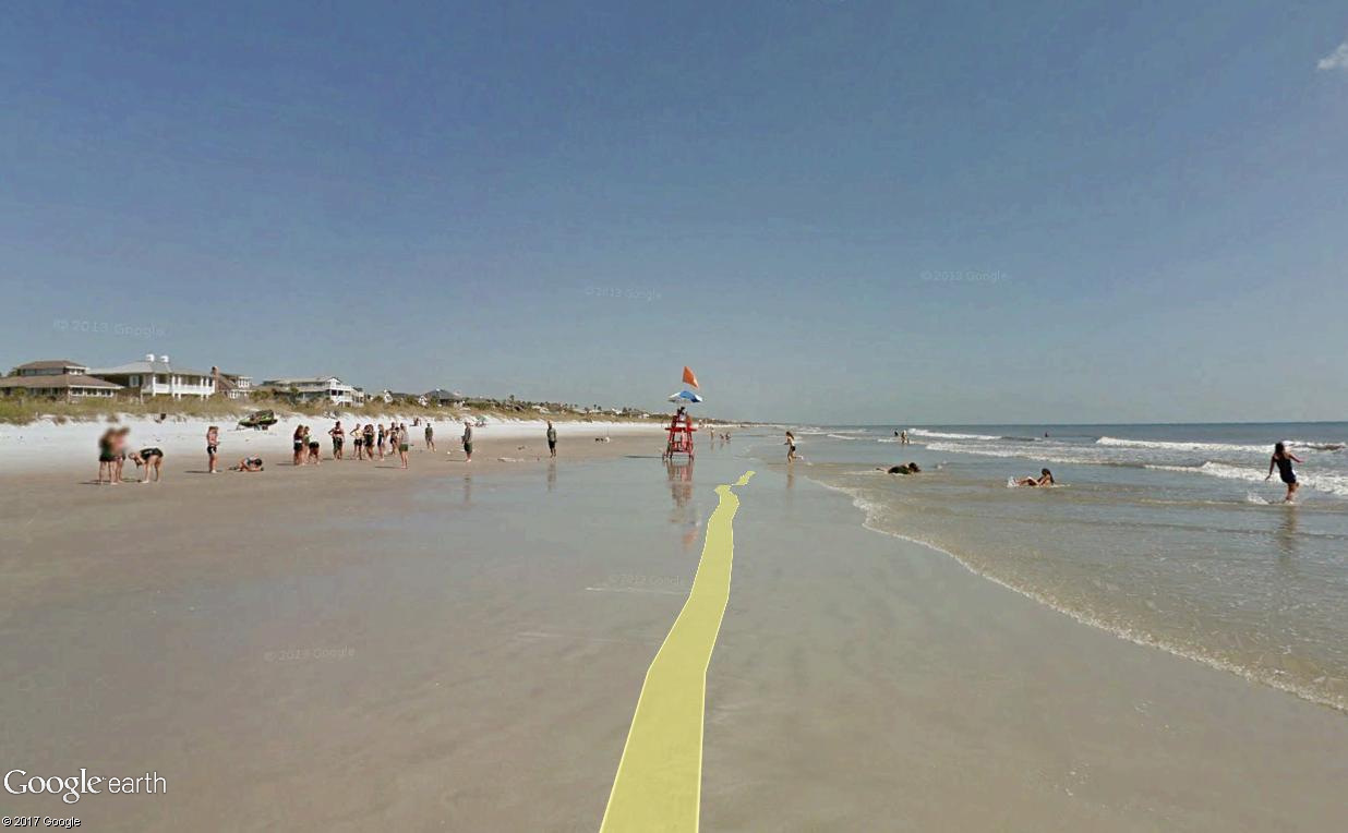 STREET VIEW : course de relais sur la plage d'Atlantic Beach en Floride Relais19