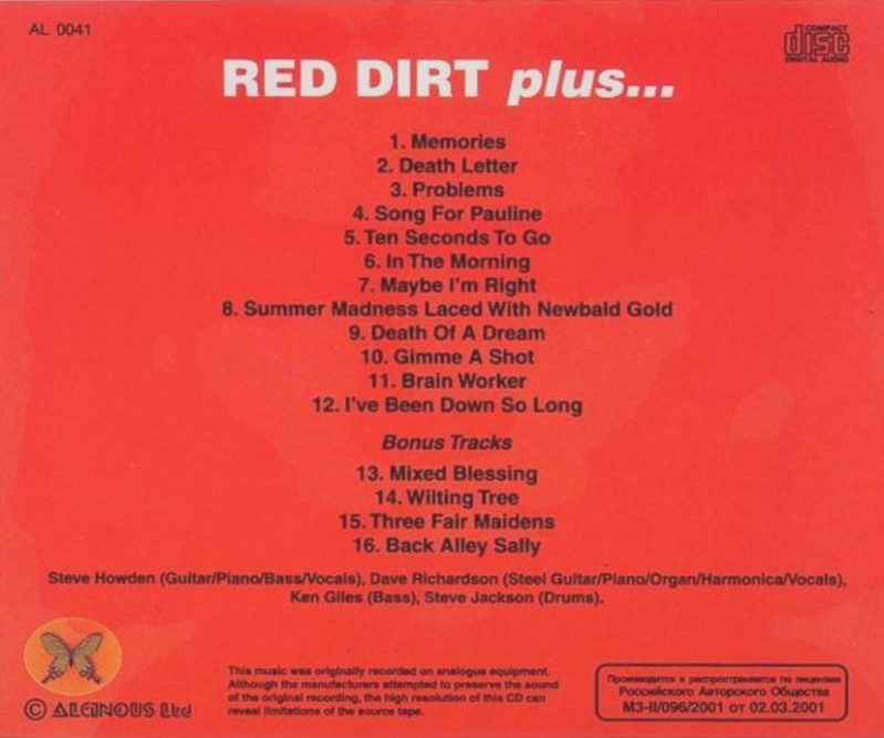 Red Dirt - "Red Dirt" 1970 Sans_t80