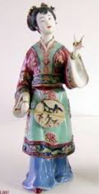 Statuette chinoise "chinese shiwan figurine lady" Captur17