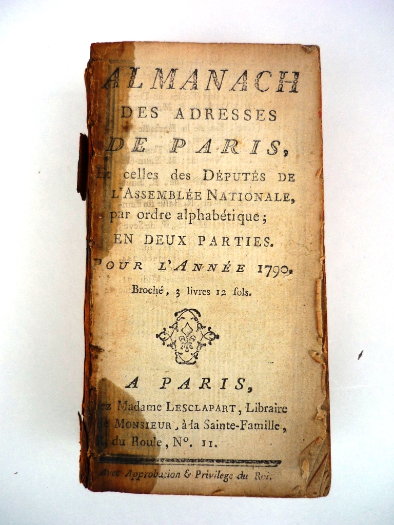 Almanach de Paris, 1790 Alaman10