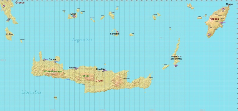 Maps Méditerranée Crete_10