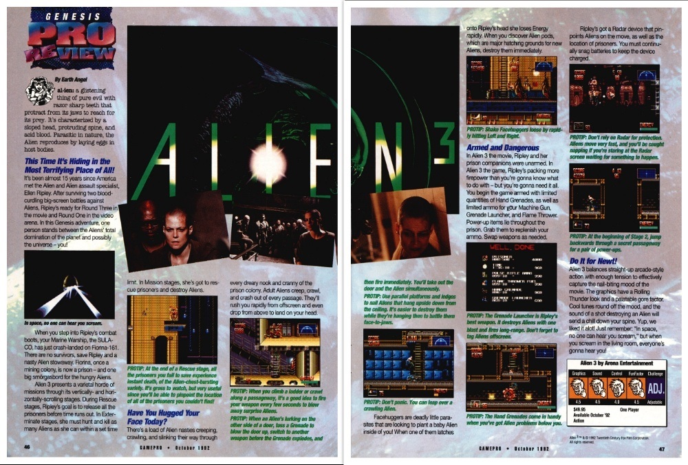 [Test] Alien³ [Mega Drive] Gamepr10
