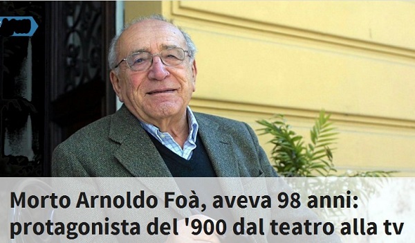Addio ad Arnoldo Foà Foa10