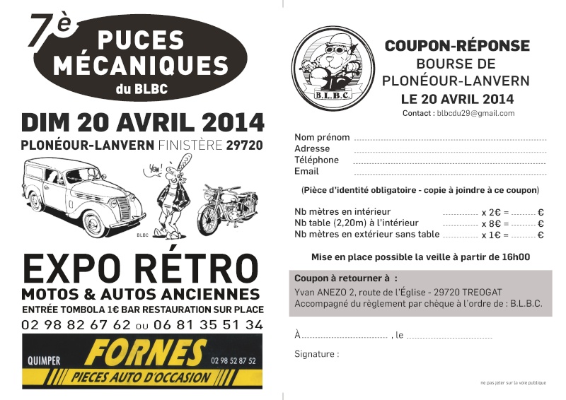 PUCES MECANIQUES PLONEOUR LANVERN DEP 29 20/04/2014 Bourse11