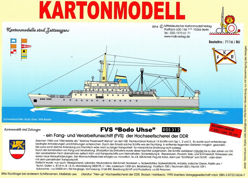 Neuheit Fang-u.Verarbeitungsschiff Bodo Uhse/ W. Bredel /MDK Img00212