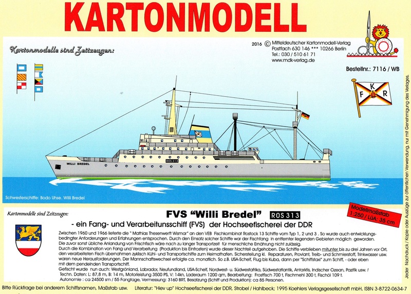 Neuheit Fang-u.Verarbeitungsschiff Bodo Uhse/ W. Bredel /MDK Img00312