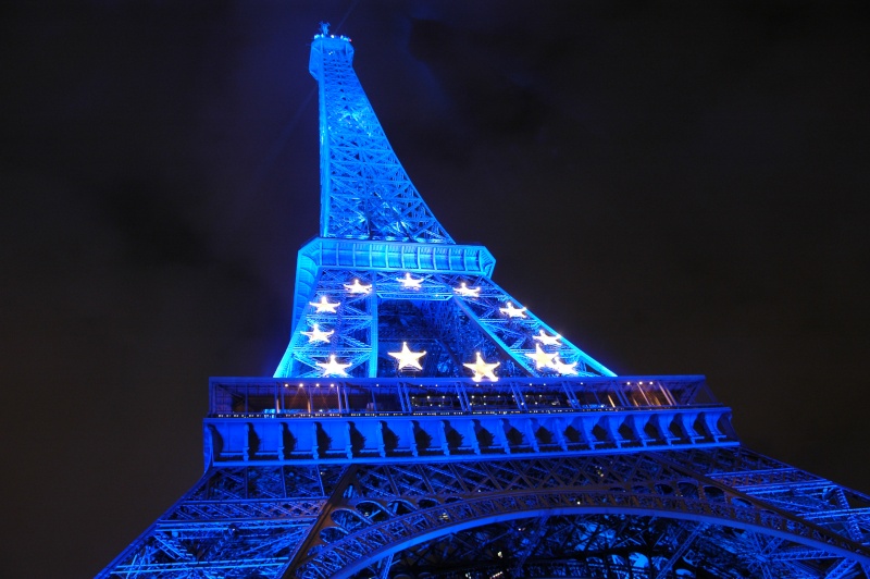 La tour Eiffel bleue, Paris 2008 Dsc_0911