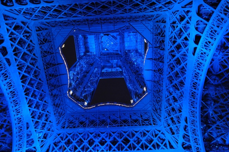 La tour Eiffel bleue, Paris 2008 Dsc_0915