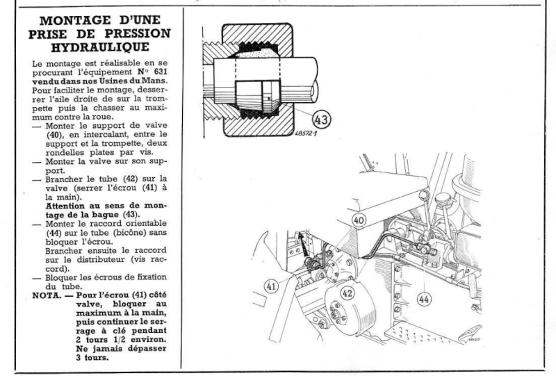 Faucheuse/barre de coupe ventrale latérale pour RENAULT D35 - Page 5 Hydrau11