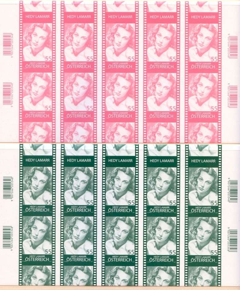 Österreich - Specimen, Schwarzdrucke, Buntdrucke Scanne63
