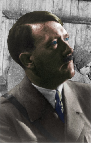 Adolph - recolored black & white photo Hitler12