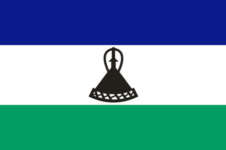 [ Lésotho] - Drapeau et Hymne National Lt-lgf10