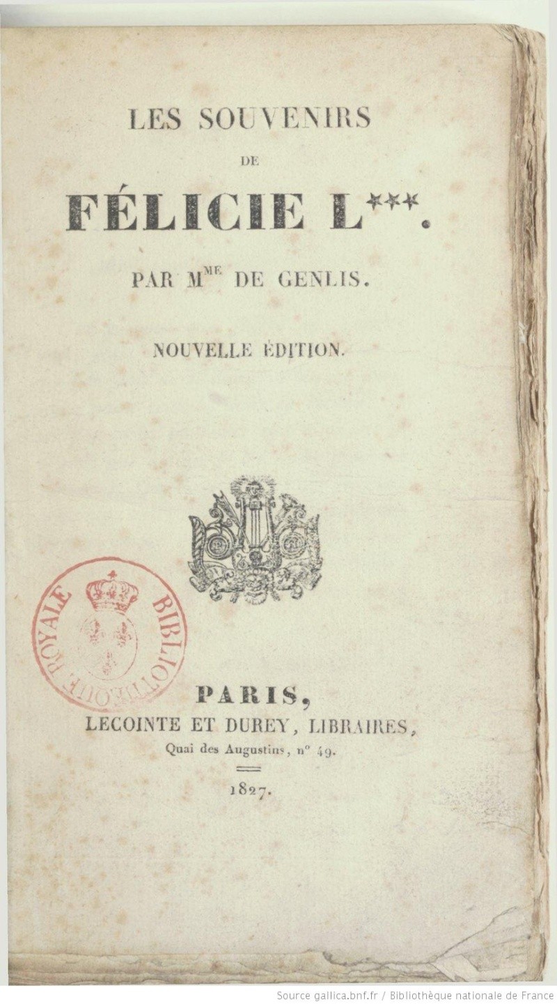 genlis - Félicité du Crest de Saint-Aubin, comtesse de Genlis, puis marquise de Sillery - Page 2 F11_hi10