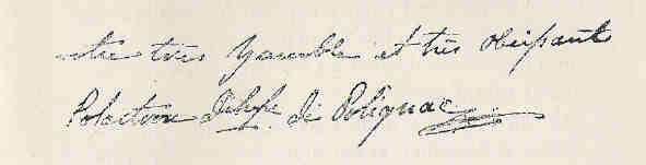 Polignac - Yolande de Polastron, duchesse de Polignac (1749-1793) Signat10