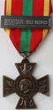 (N°06)Décorations militaires officielles de Manuel ALVAREZ , ancien du 126ème Régiment d'Infanterie de Brive-la-Gaillarde et du 6ème Régiment d'Infanterie en Algérie en Afrique Française du Nord . Croix-10