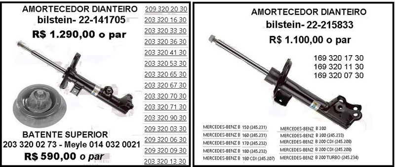 Marimport - Amortecedor Dianteiro W169, 245, 203, 209. Marimp10