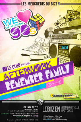 Afterwork remember family 80 90s DESSIN ANIMEE SERIE .... Flyer_10