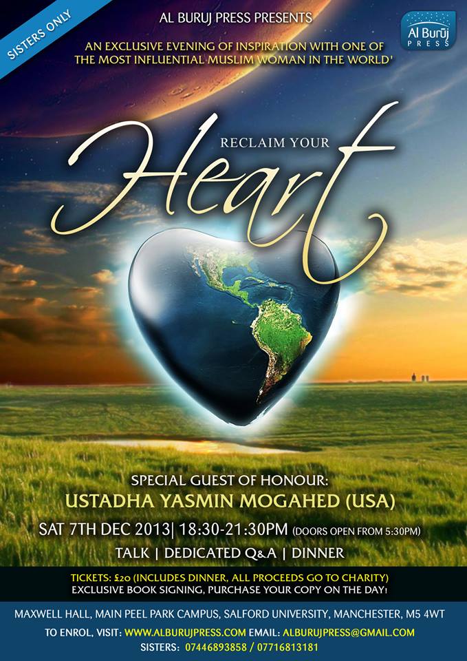 YASMIN MOGAHED (USA) Reclaim Your Heart: Breaking from Life's Shackles: Manchester Yasmin11