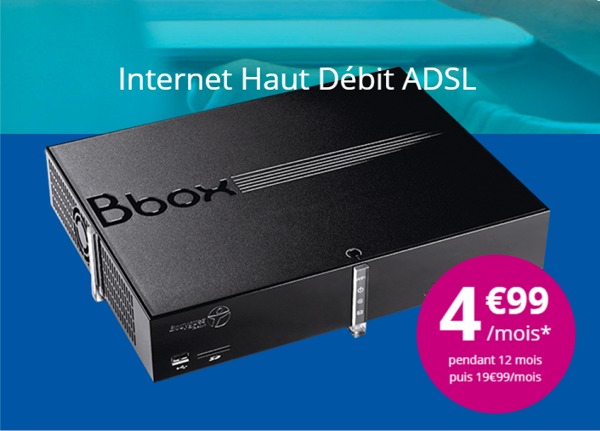 Opération Série Spéciale Bbox ADSL à 4,99€ pendant 1 an Bbox4910
