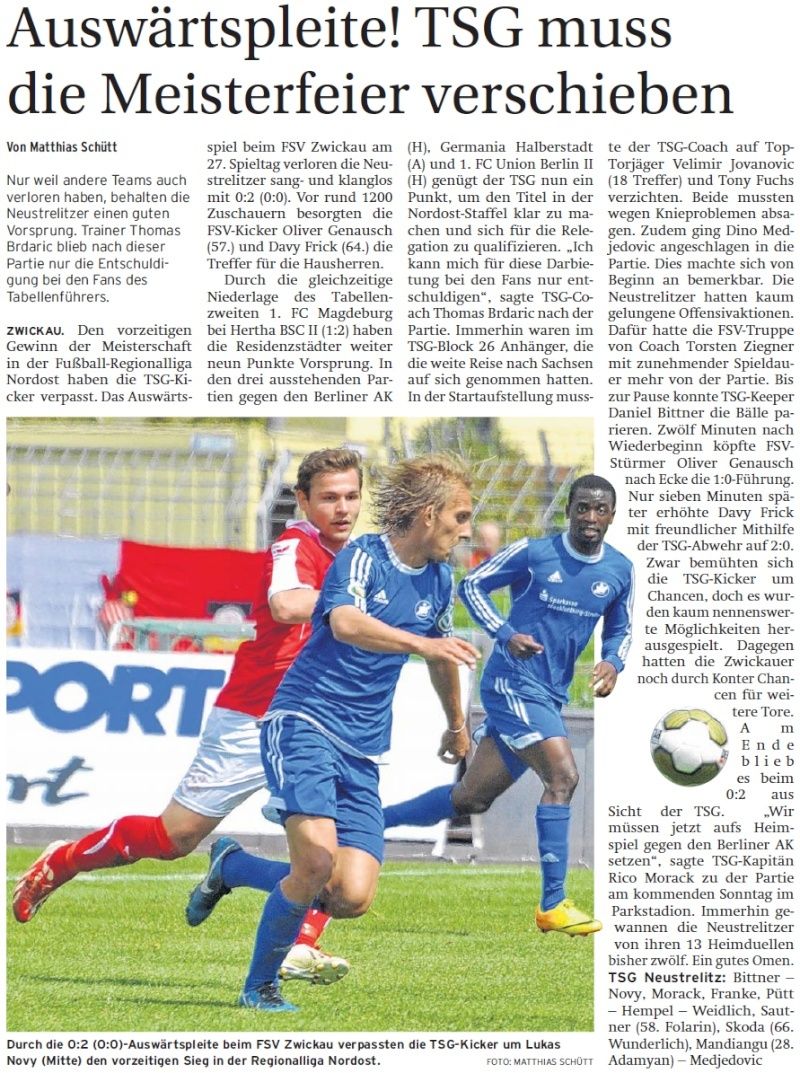 27. Spieltag: FSV Zwickau - TSG Neustrelitz - Seite 2 2014-036